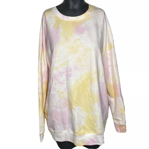 Wildfox Womens Tie Dye Pullover Sweater Pink - Picture 2 of 7